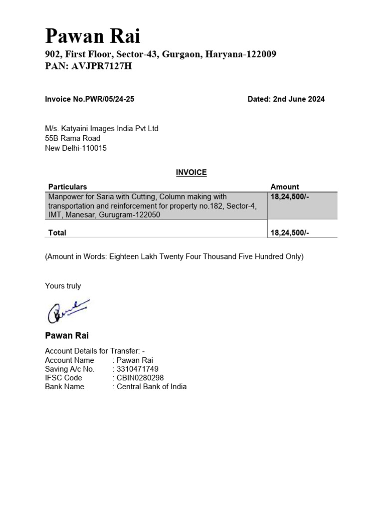 Pawan Rai Bill | PDF