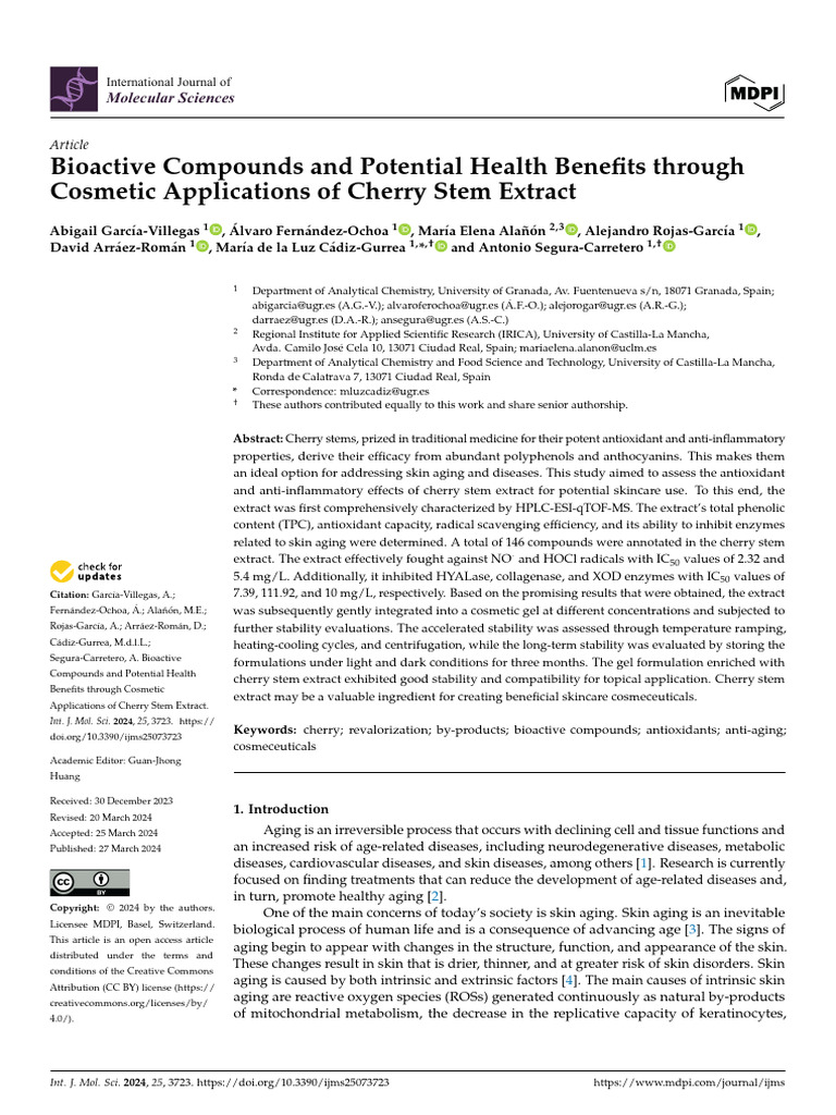 Bioactive Compounds and Potential Health Benefits Through | PDF
