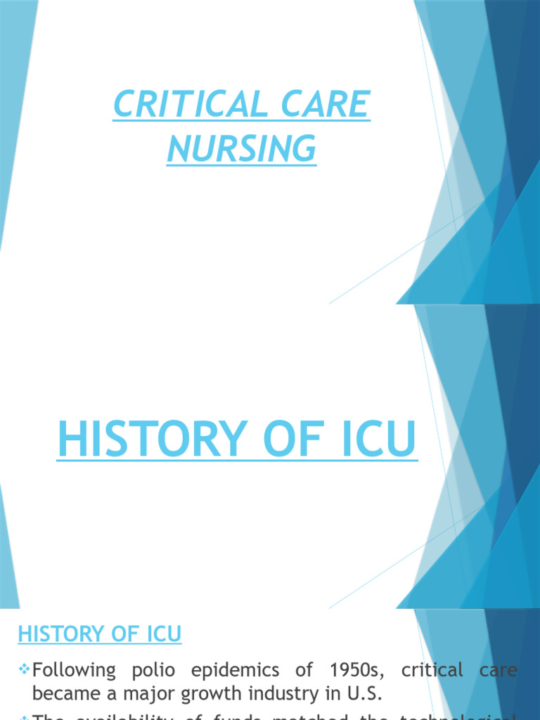 Critical Care Nursing | PDF | Intensive Care Medicine | Intensive Care Unit