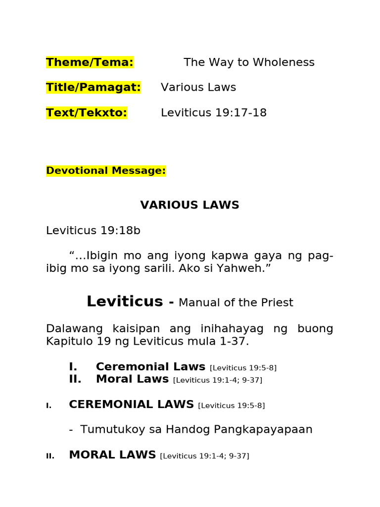 Revised December 11 Devotional Outline | PDF