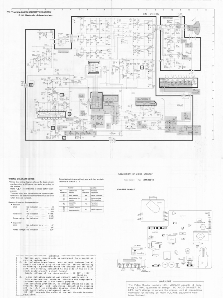 Sharp XM2001N Schematic | PDF