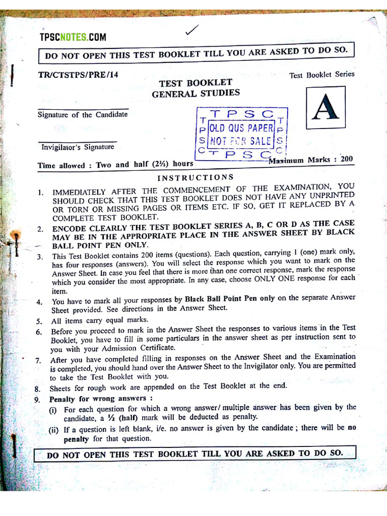 Tcs Tps Pre 2014 (Tpscnotes - Com) Compressed | PDF