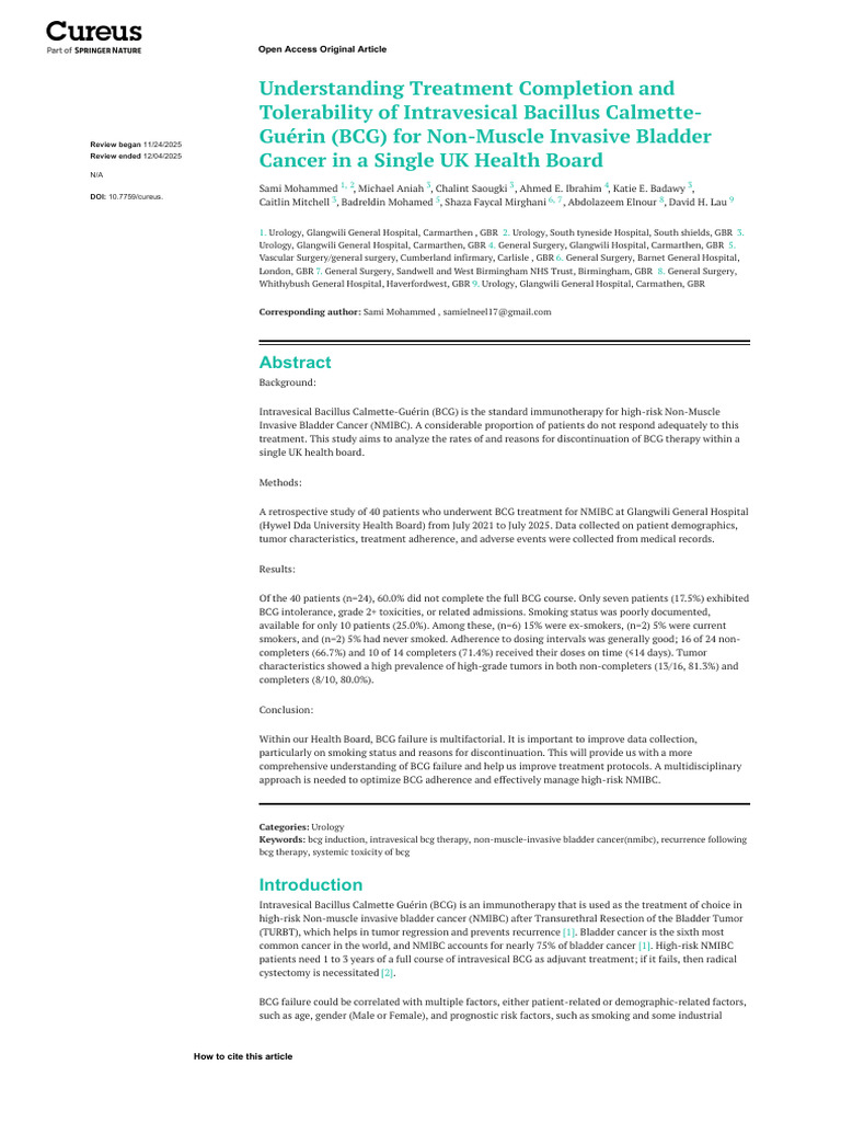 Understanding Treatment Completion and Tolerabilit 20251205 | PDF ...