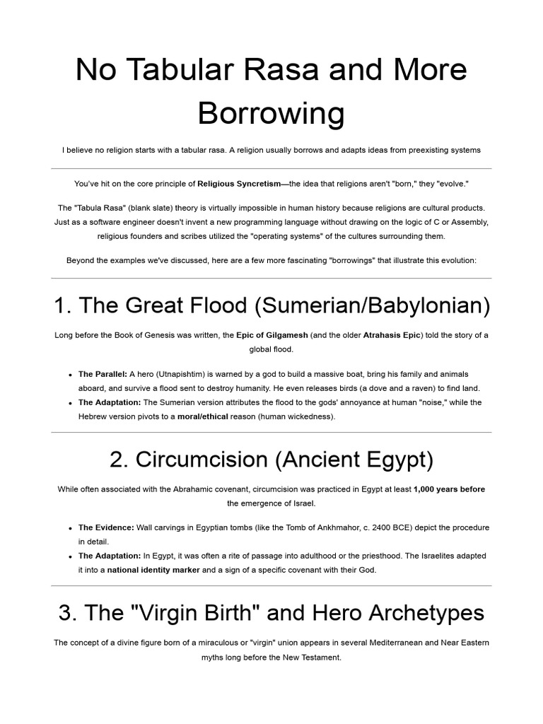 05 No Tabula Rasa and More Borrowing | PDF | Genesis Flood Narrative ...