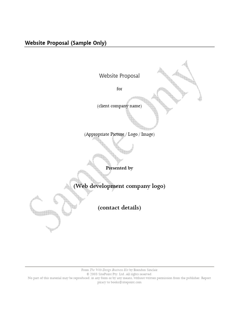 Sample+Document+2++ + (Web+Development+Proposal) | PDF | Web ...