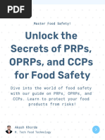 CCPs and OPRPs in Food Safety | PDF