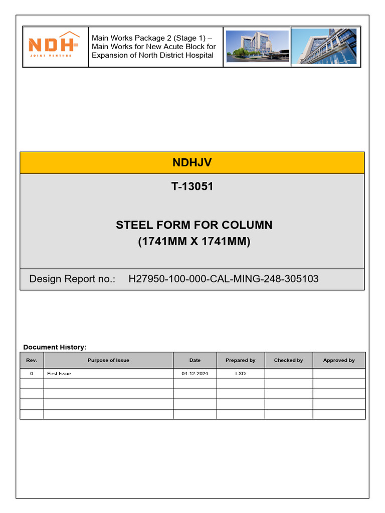 3.2 H27950-100-000-CAL-MING-248-305103 - Steel Form For Column 1.741m ...