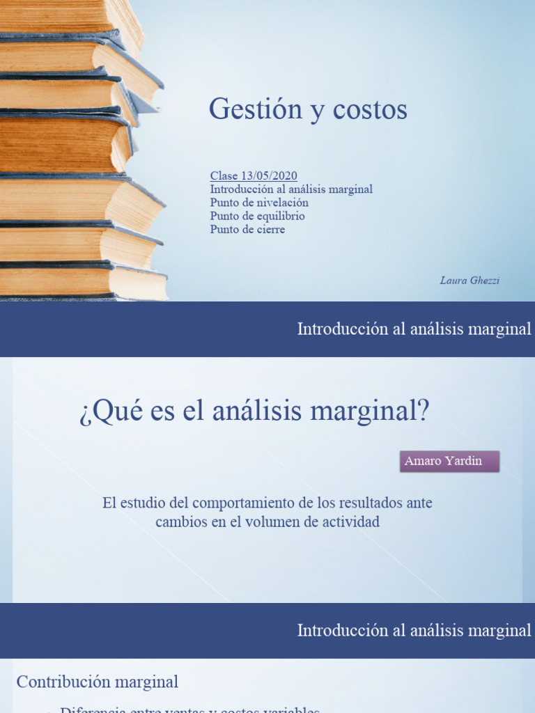 Analisis Marginal Parte 1 | PDF | Negocios económicos | Contabilidad ...