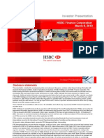 Investor Presentation: HSBC Finance Corporation March 8, 2010