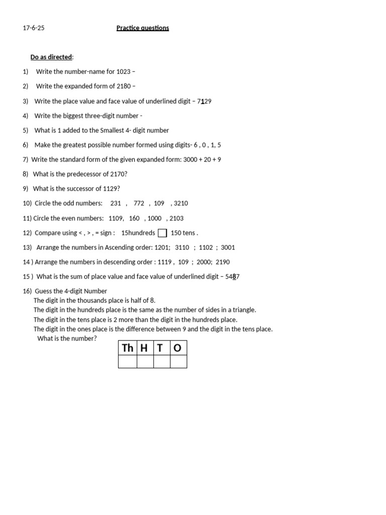 Revision Questions | PDF