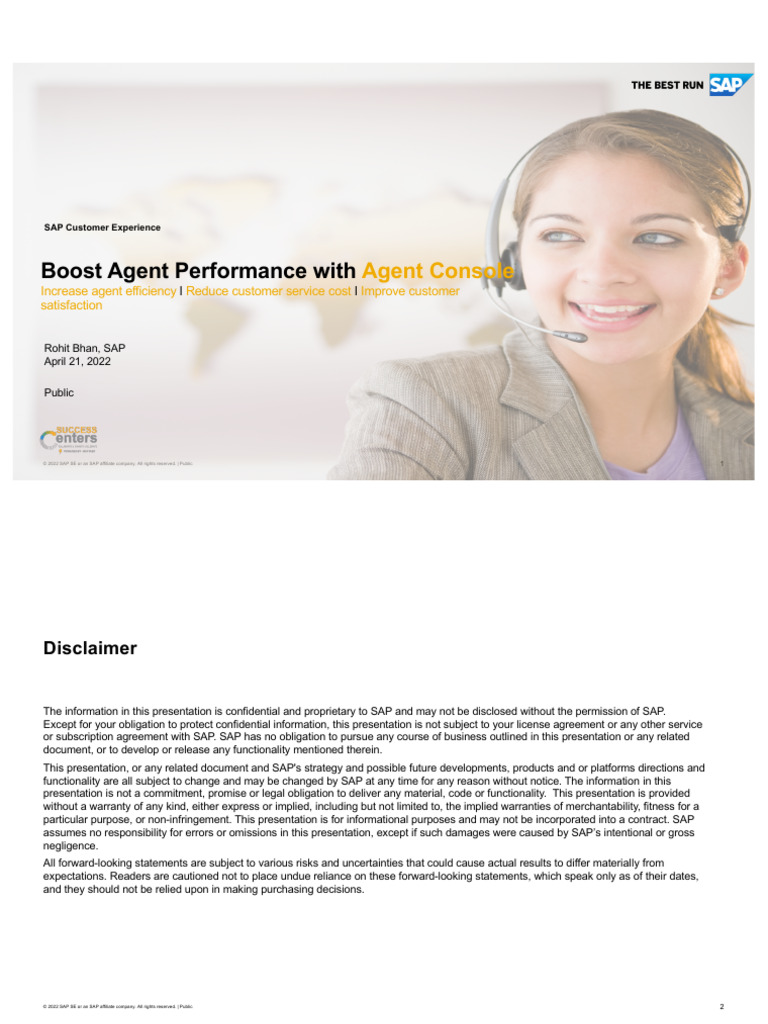 Boost Agent Performance With Agent Console - April 21, 2022 | PDF ...
