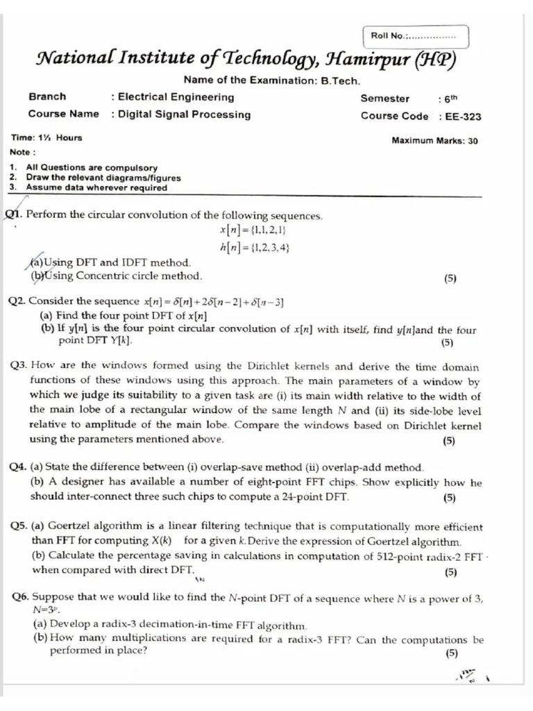 DSP Pyq | PDF