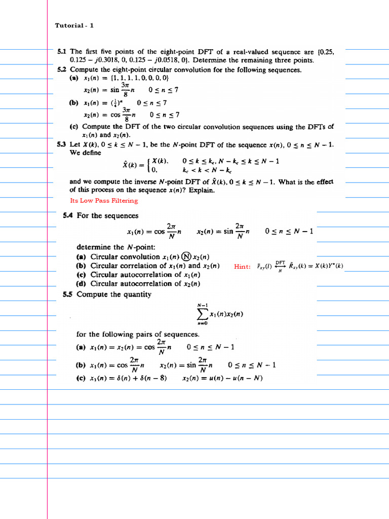 Tutorial - 1 | PDF