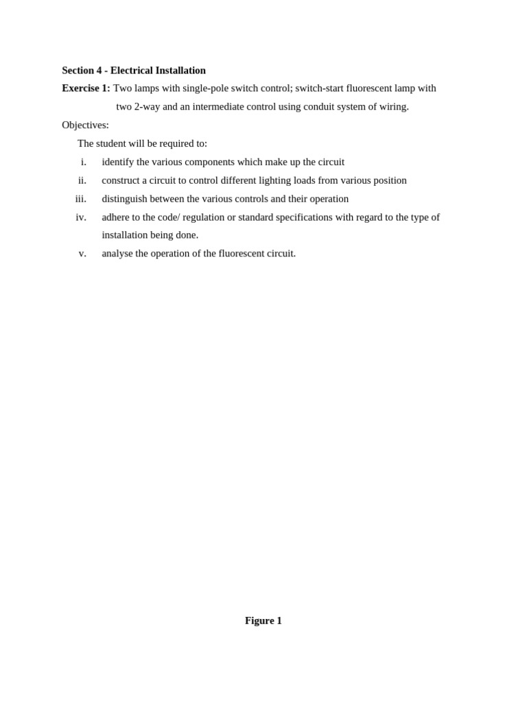 Section 4 - Electrical Installation | PDF | Electrical Wiring ...