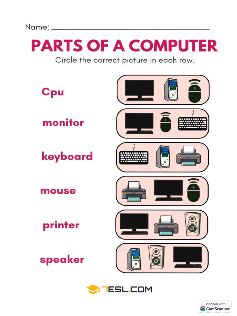 Computer Worksheets | PDF