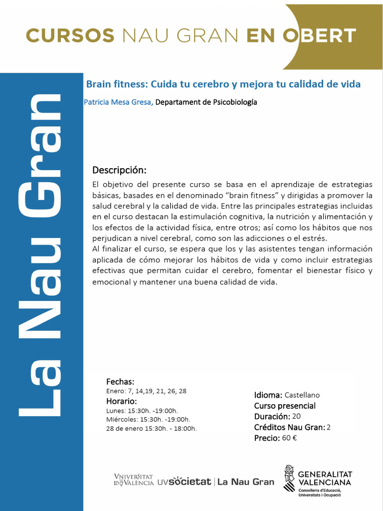 Brain Fitness Cuida Tu Cerebro y Mejora Tu Calidad de Vida | PDF