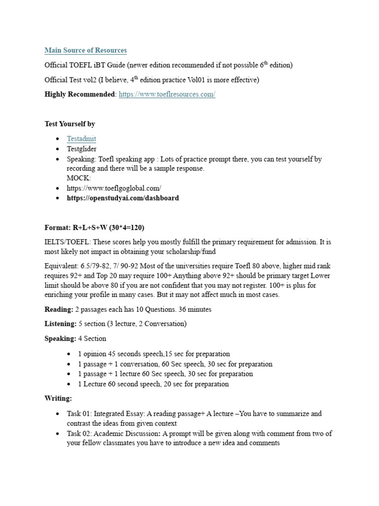 TOEFL Tales | PDF