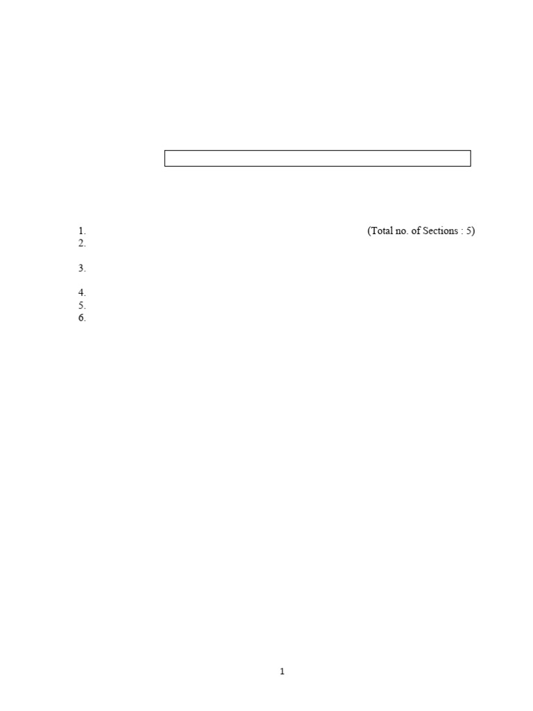 Spjet Sample Paper No 1 | PDF