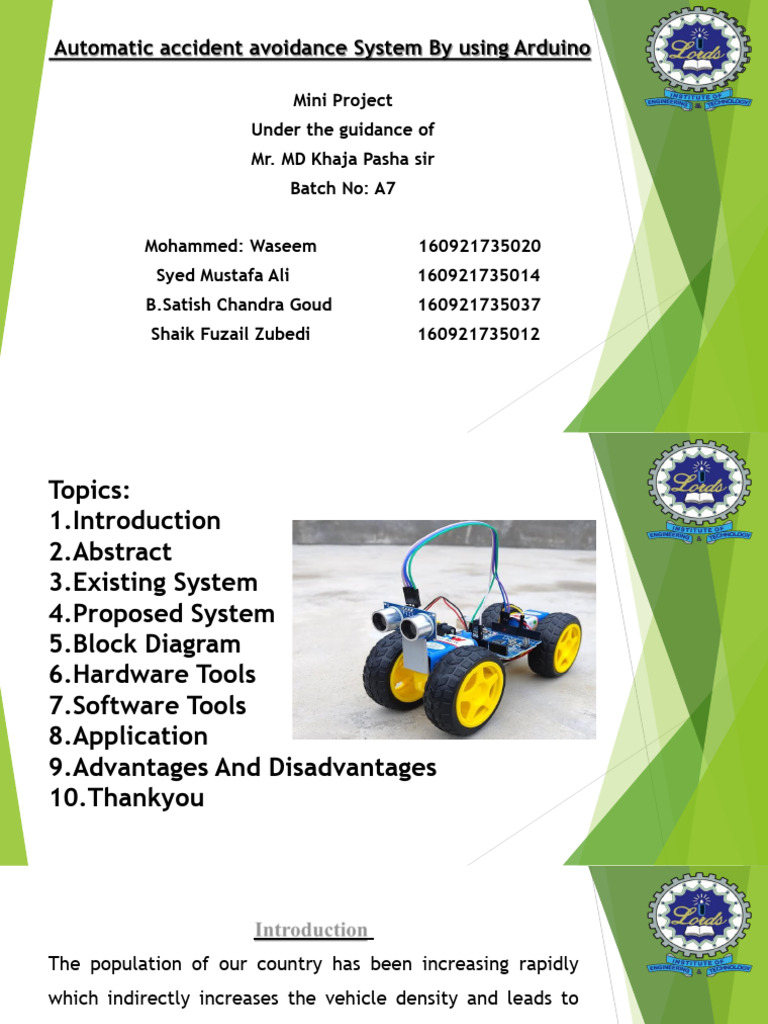 Automatic Accident Avoidance System New | PDF | Vehicles