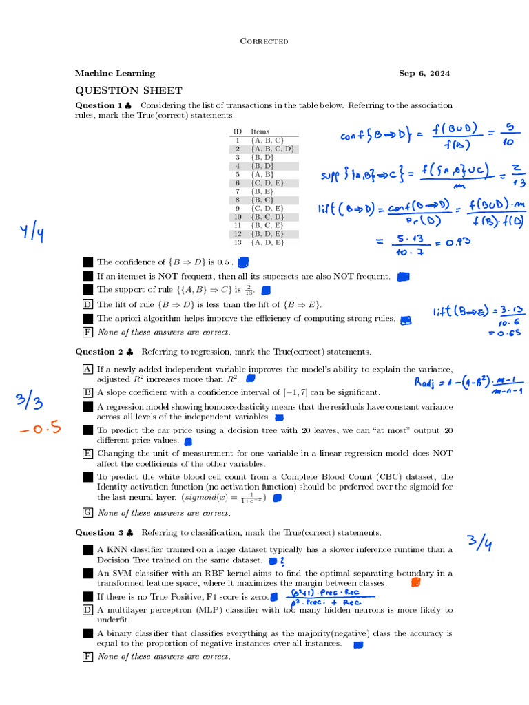 Exam 2 | PDF | Cluster Analysis | Regression Analysis