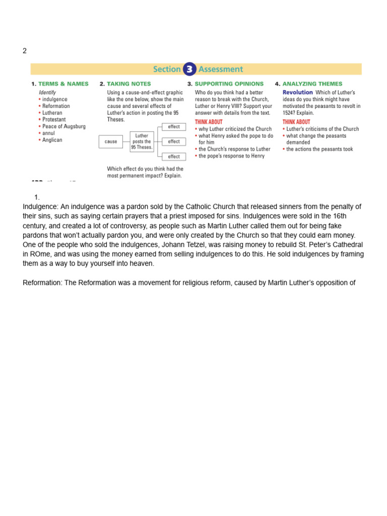 Felix BELL - 2022.2nde.h2 - Reformation Chapter | PDF