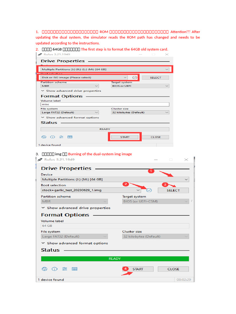 Copia de Dual System Update Operation Instructions | PDF