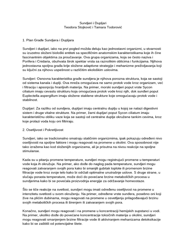 Sundjeri I Dupljari | PDF