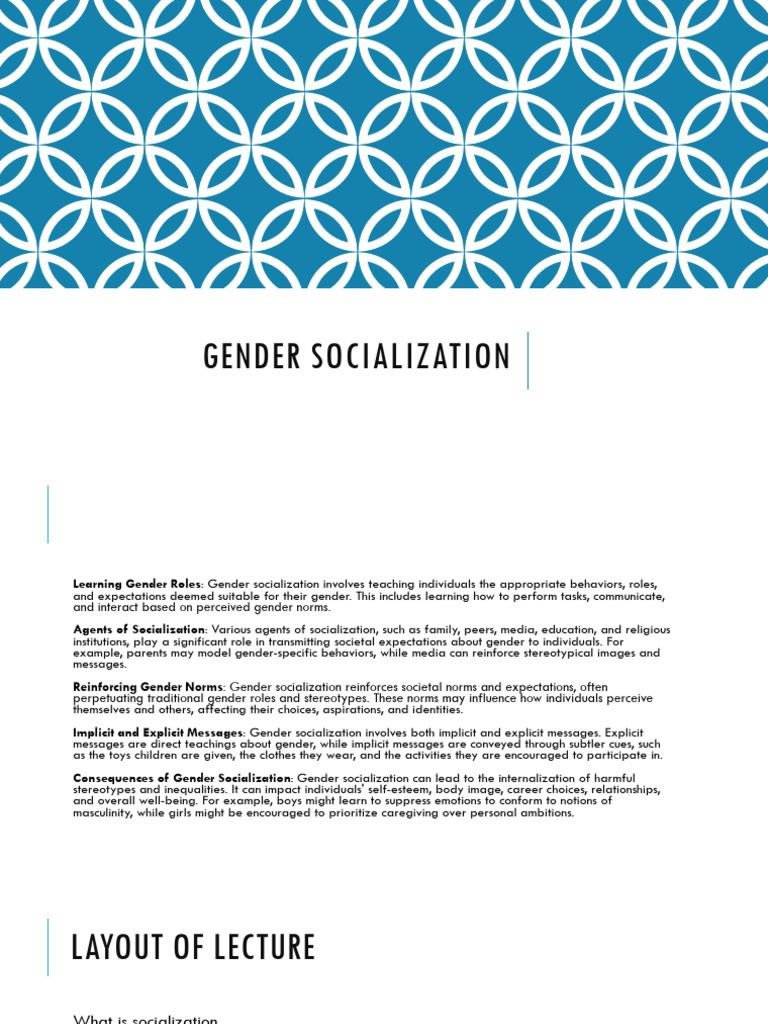 Gender Socialization | PDF | Socialization | Gender