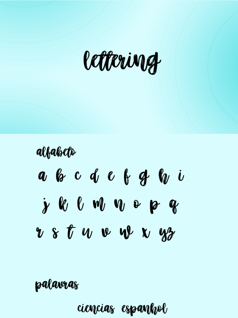 Lettering | PDF