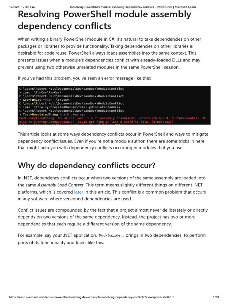 Resolving PowerShell Module Assembly Dependency Conflicts - PowerShell ...