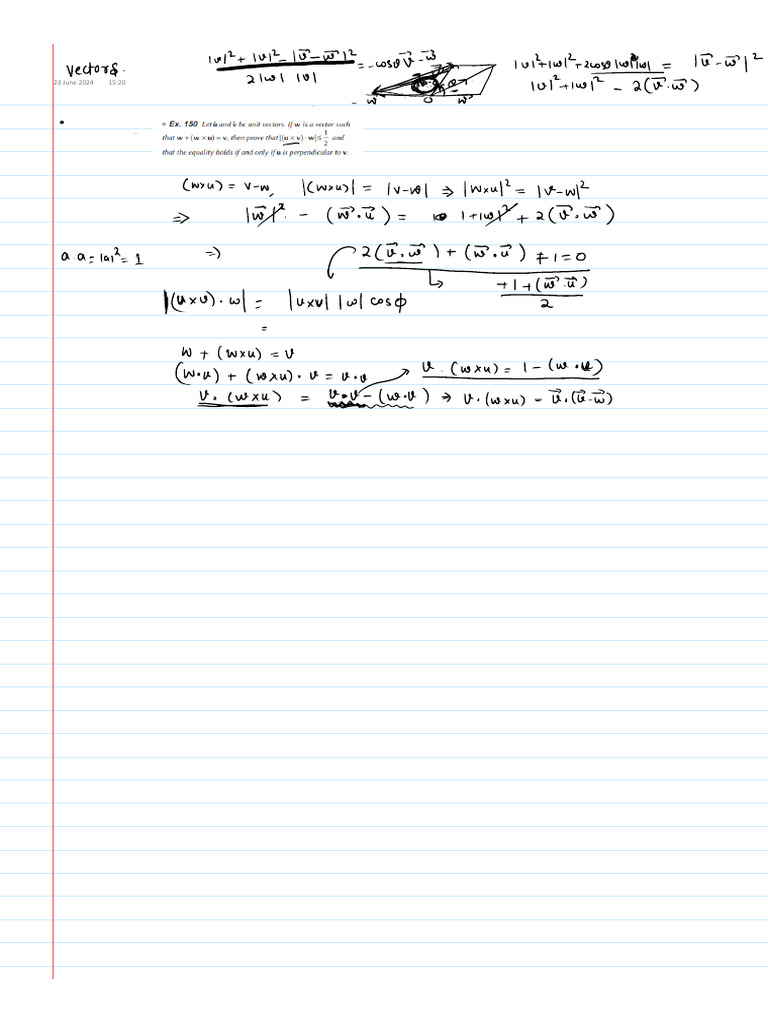 Vectors HW | PDF