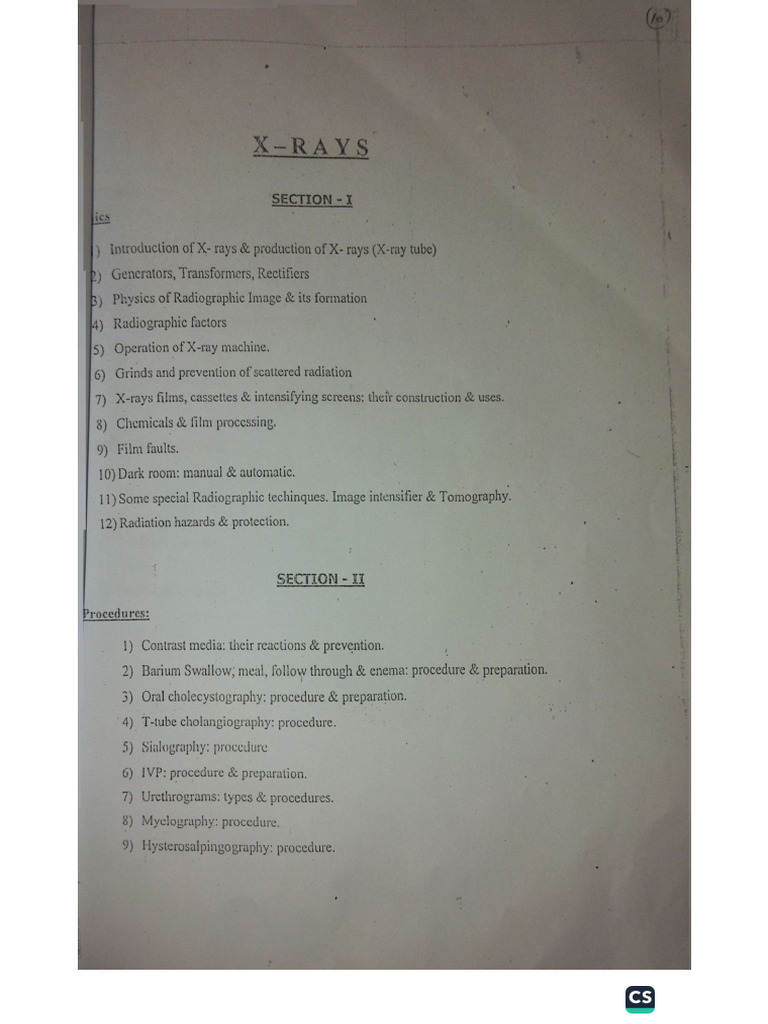 X Ray | PDF