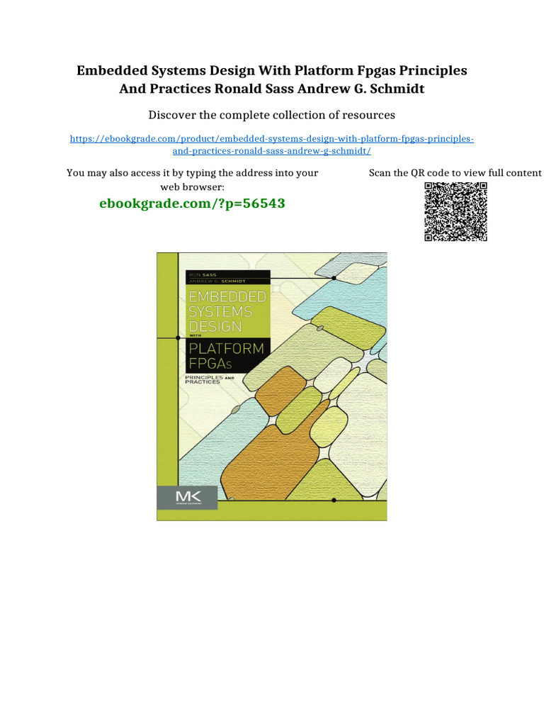 Embedded Systems Design With Platform FPGAs Principles and Practices ...