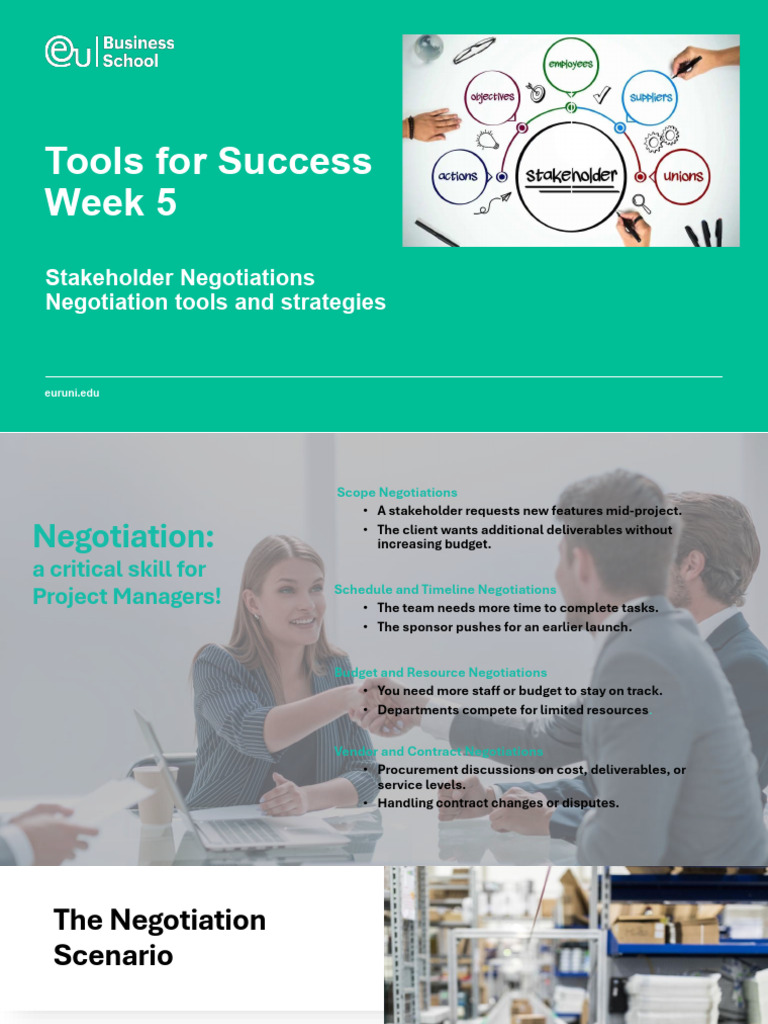 Week 5 Negotiation Tools and Strategies | PDF | Negotiation | Business