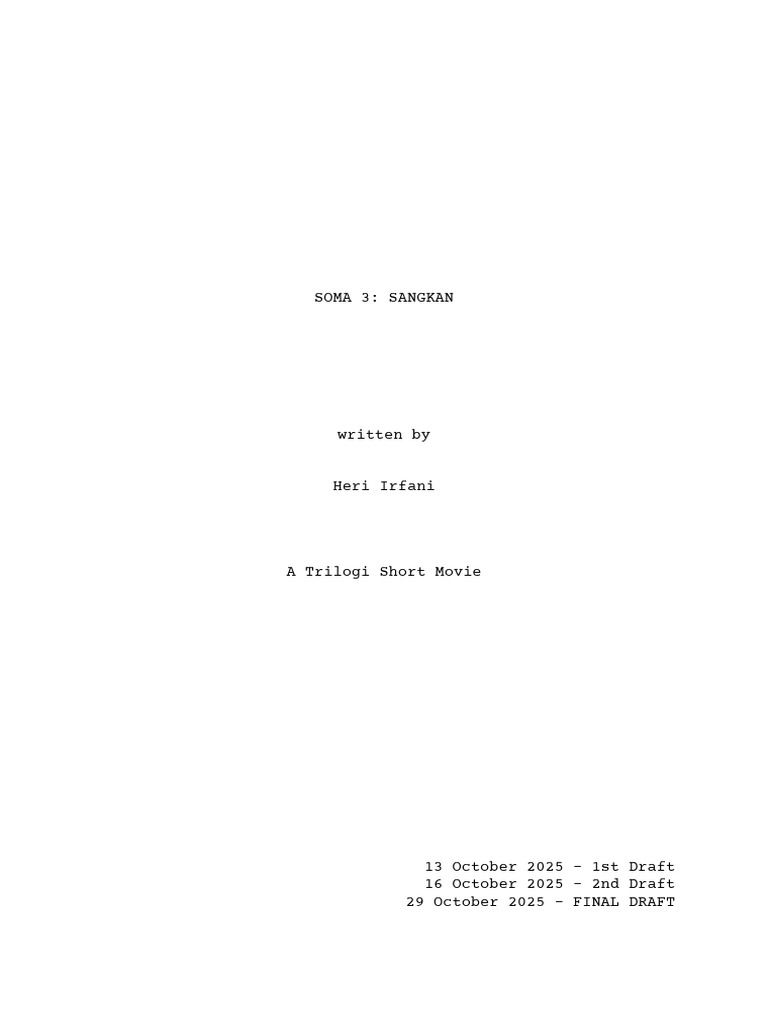 Soma 3 - Sangkan - Final Draft | PDF