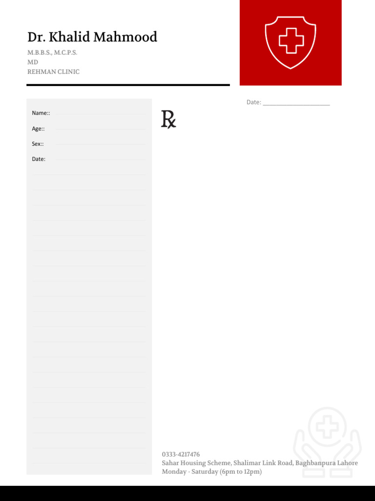 Priscription Pad | PDF