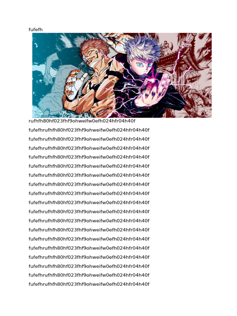 Why Gojo and Sukuna Should Be As Strong As Modulo Yuji | PDF