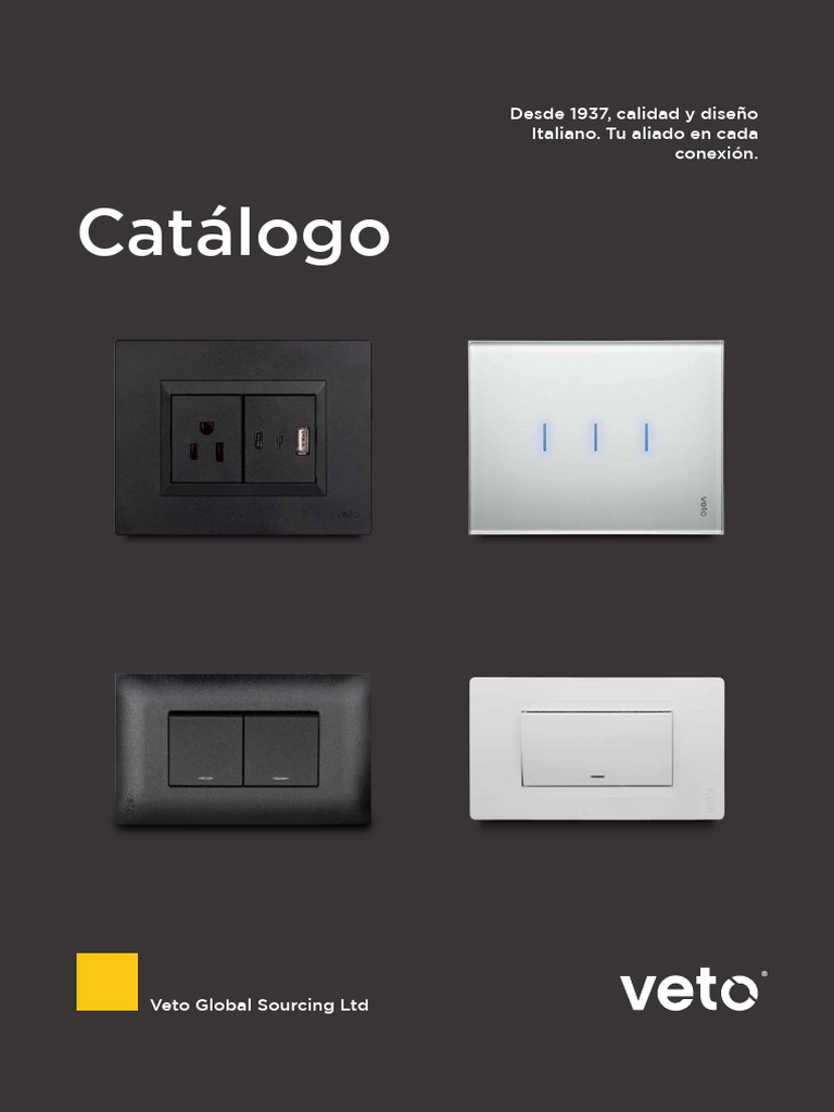Catálogo Veto Electric | PDF | Enchufes y tomas de corriente alterna ...