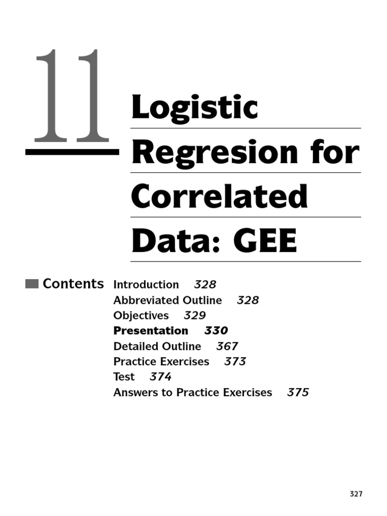 Cap 11 | PDF | Linear Regression | Logistic Regression