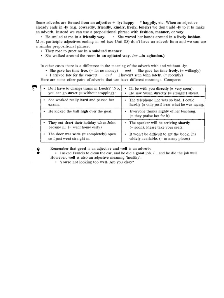 Adverb Extra Practice | PDF