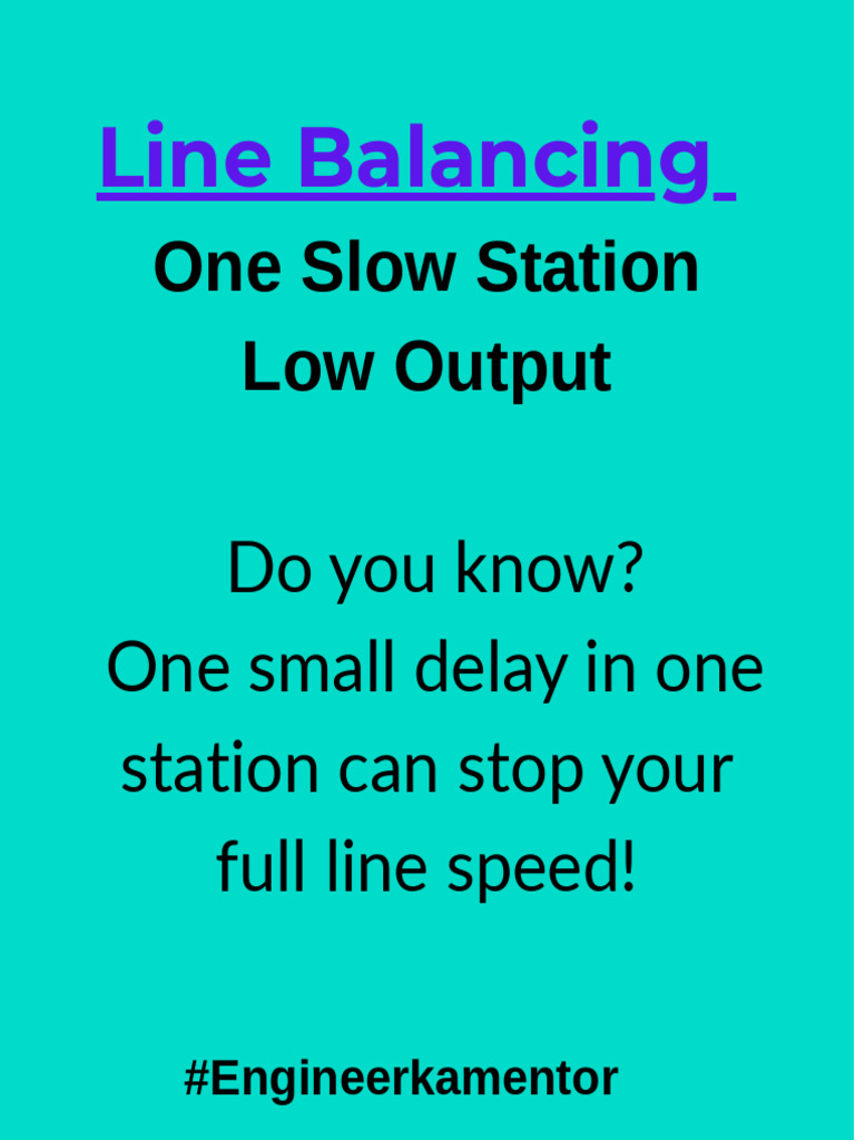 Line Balancing 1 | PDF
