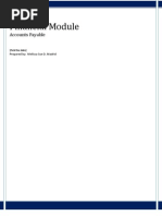 FI Module - Accounts Payable - User Manual v.1