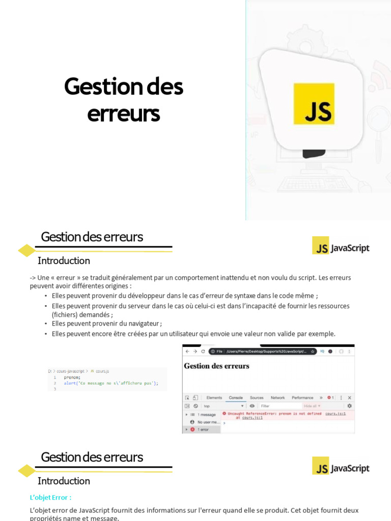 Exceptions Asynchrone | PDF | JavaScript | Thread (informatique)
