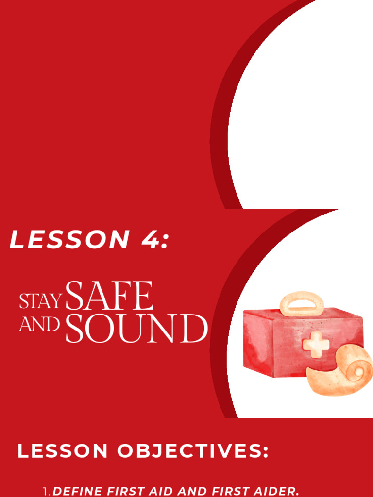 First Aid Lesson | PDF