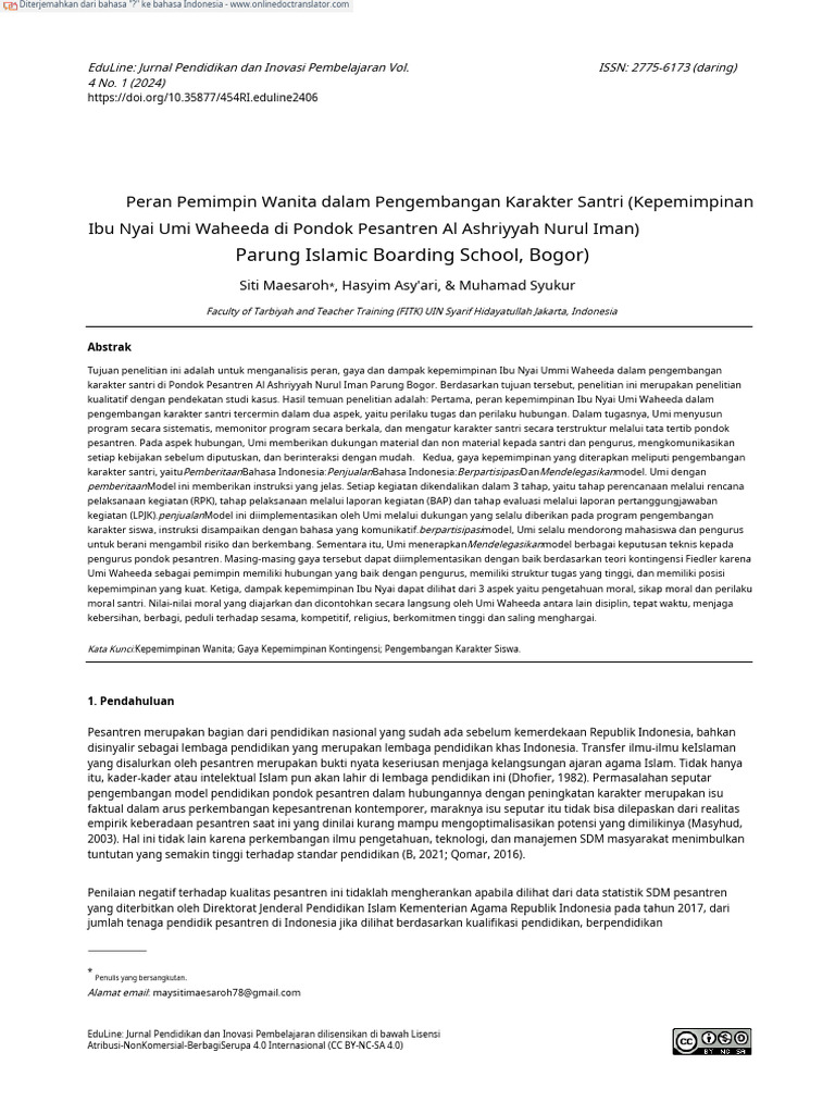 The Role of Women Leaders in Character Development - Auto.id | PDF