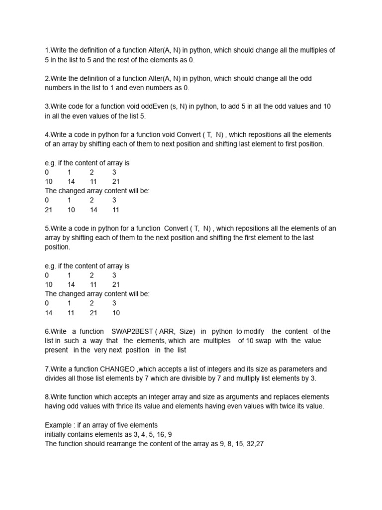 Worksheet - II On Working With Functions | PDF | Parameter (Computer ...