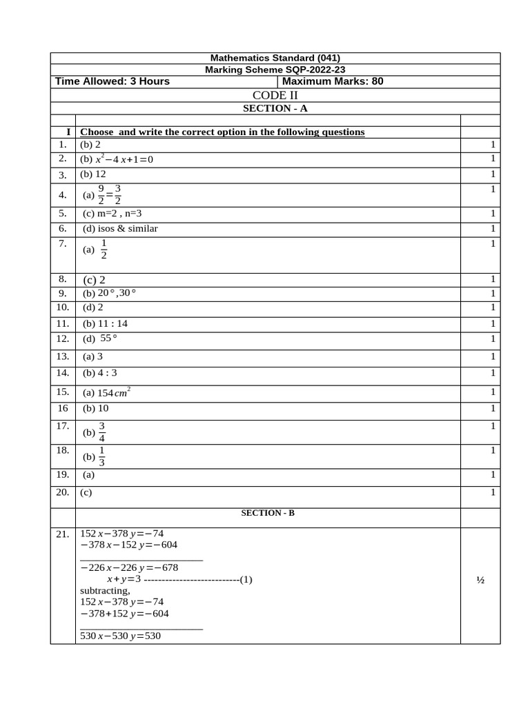 STD.X Maths Standard Ms Code 2 | PDF | Triangle Geometry | Trigonometry