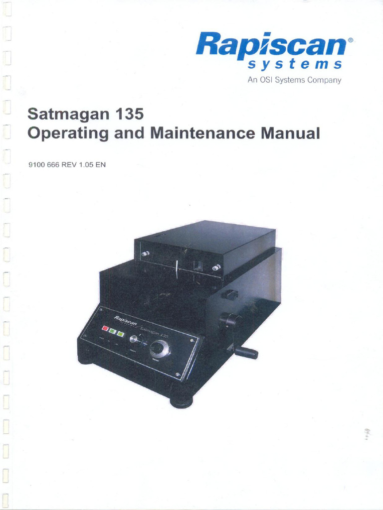 SATMAGAN 135 Operating and Maintenance Manual | PDF