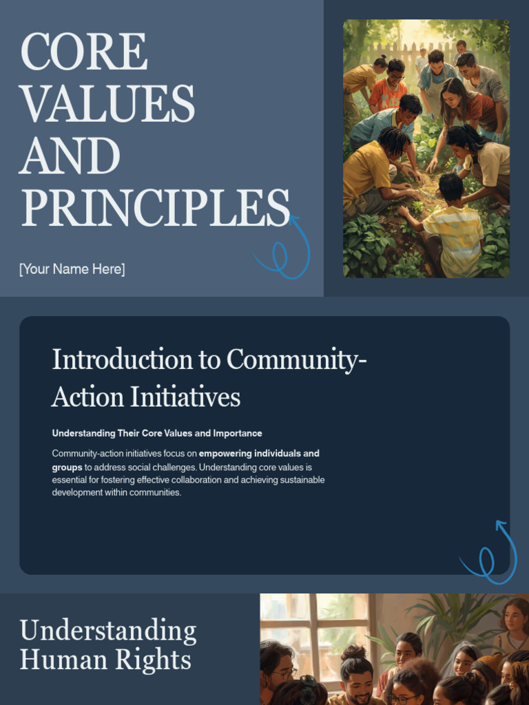 Presentation - Core Values and Principles | PDF | Empowerment | Social ...