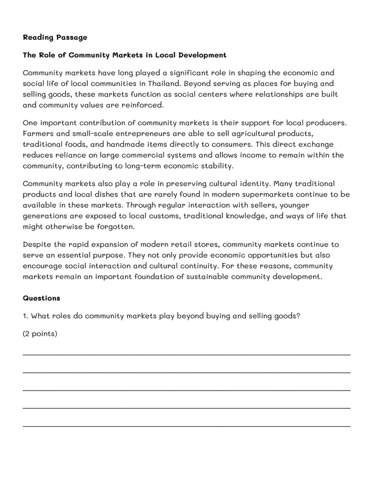 Upper Level Passage Reading 01 | PDF | Sustainability | Conservation ...